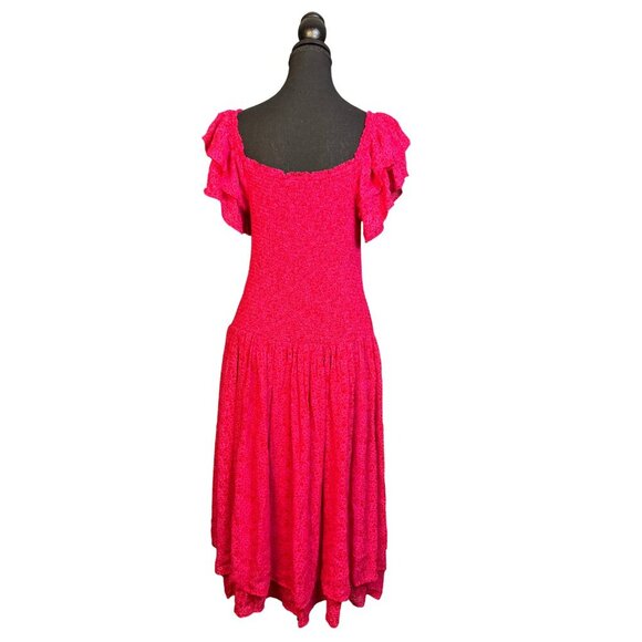 Hatch Cosette Dress Samba Print, Maternity, Smocked Lightweight Ruffle Sleeve, 3 - Picture 4 of 10